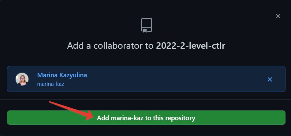 add collaborator finish